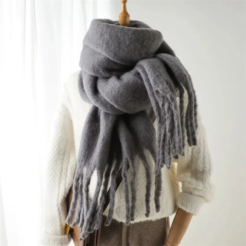 Women's Cashmere Feel Winter Scarf | Thick Pashmina Shawl