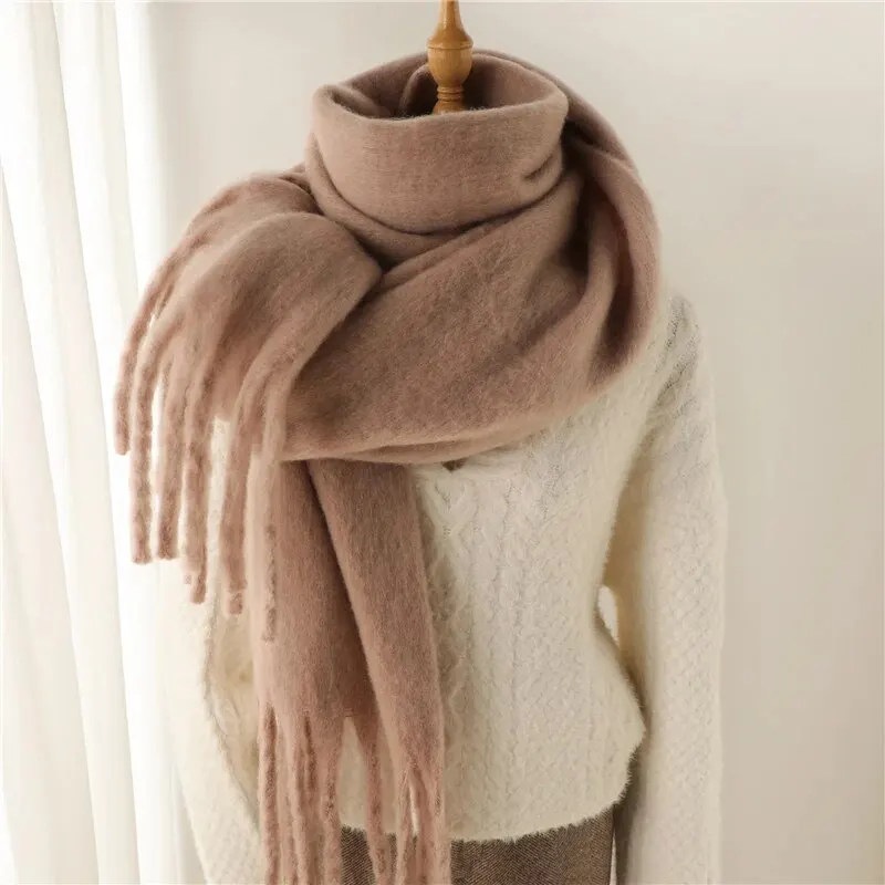 Women's Cashmere Feel Winter Scarf | Thick Pashmina Shawl
