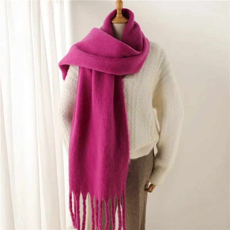 Women's Cashmere Feel Winter Scarf | Thick Pashmina Shawl
