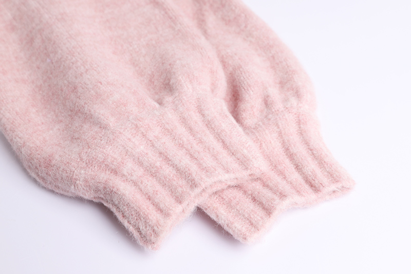 Women's Cherry Knit Cardigan | Pink Retro Sweater