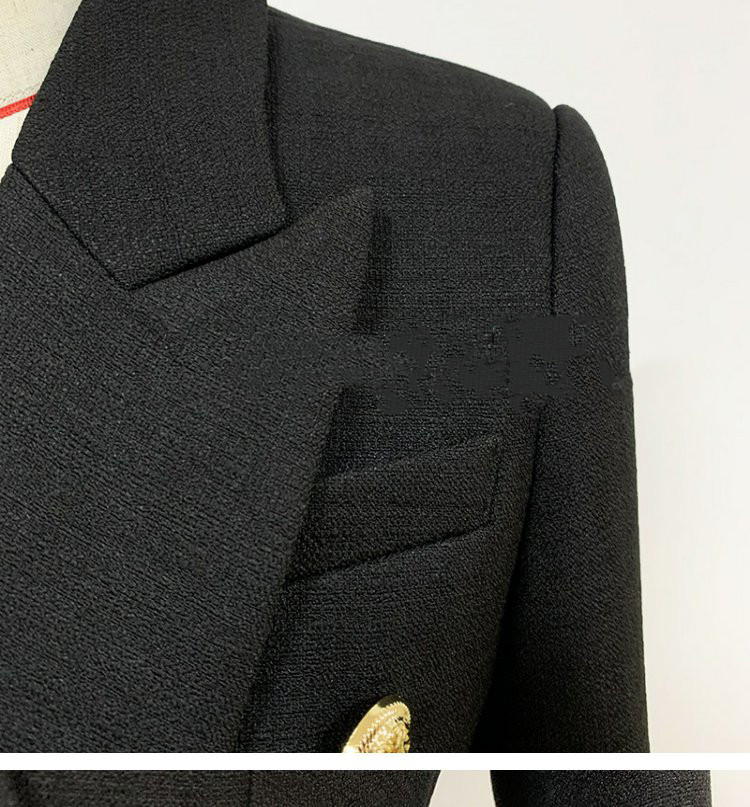 Women's Double-Breasted Blazer | Silver Button Detail 8 Women's Double-Breasted Blazer | Silver Button Detail