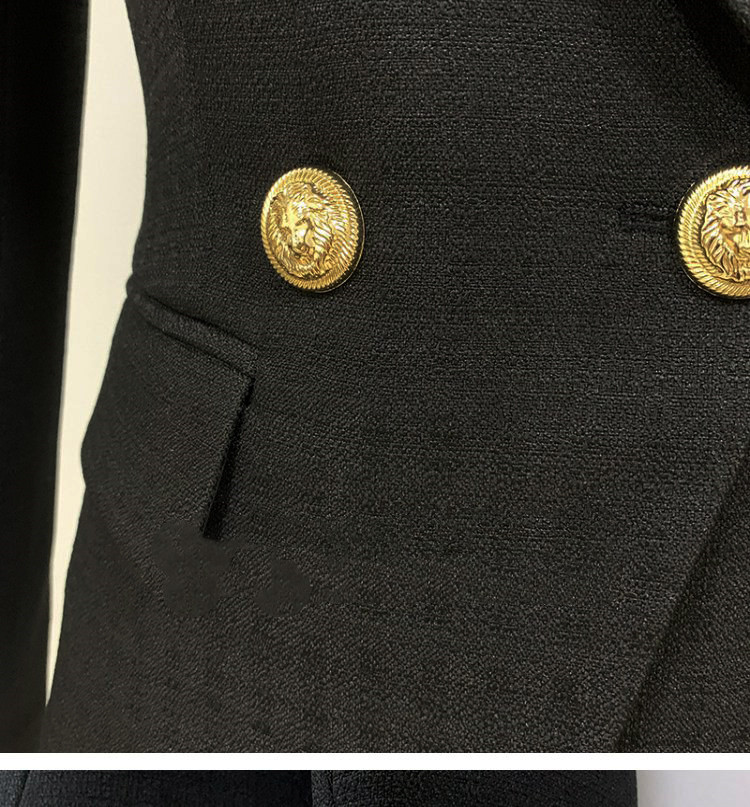 Women's Double-Breasted Blazer | Silver Button Detail 10 Women's Double-Breasted Blazer | Silver Button Detail