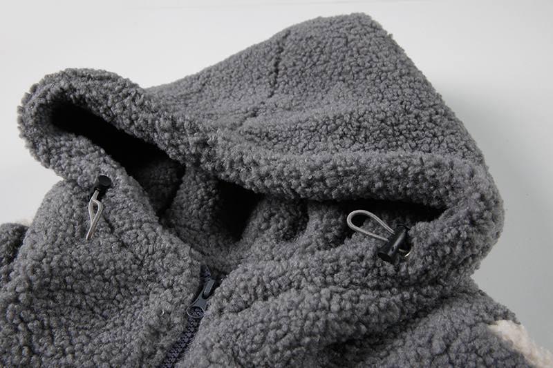 Women's Hooded Lambswool Coat | Loose Winter Fleece