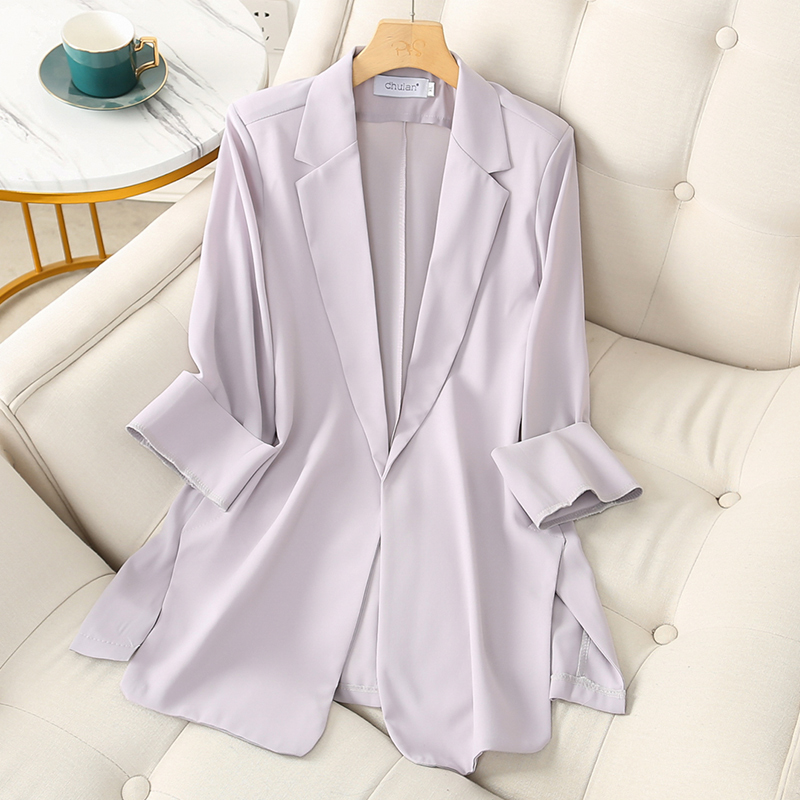 Women's Lightweight Suit Jacket | Mid-Length Cardigan