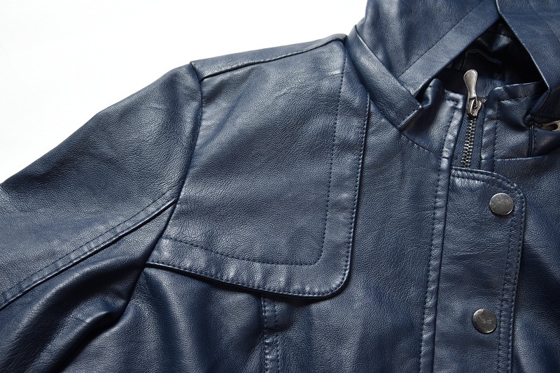 Women's Mid-Length PU Leather Coat | Fleece-Lined Jacket