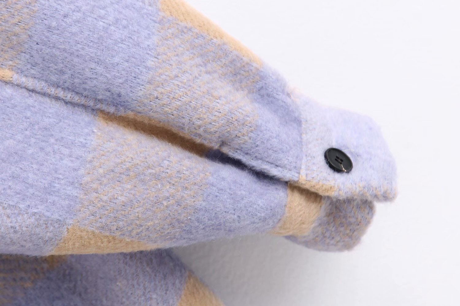 Women's Plaid Woollen Shacket | Pocket Embellished Coat 29 undefined