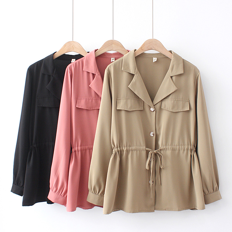 Women's Plus Size Summer Blouse | Loose Suit-Collar Shirt