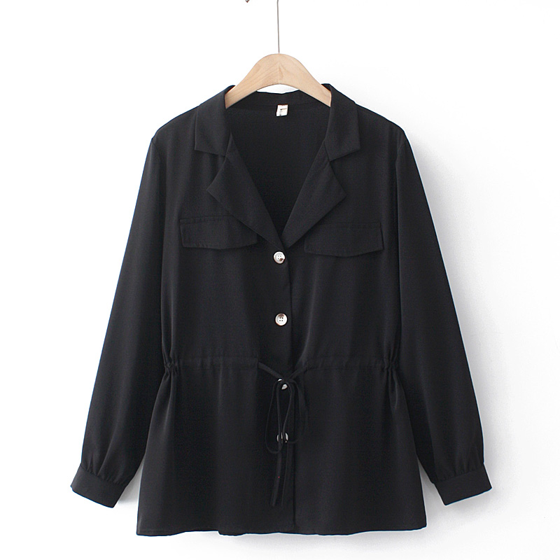 Women's Plus Size Summer Blouse | Loose Suit-Collar Shirt