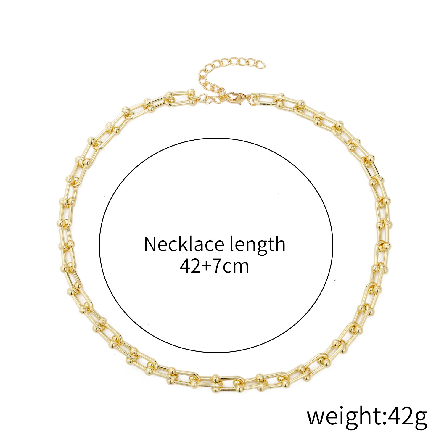 Women's Twisted Chain Necklace | Geometric Alloy Pendant