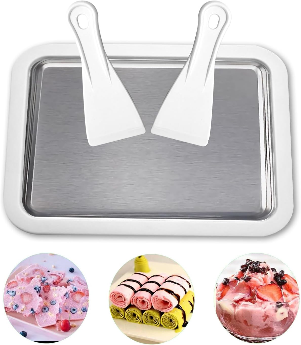 Rolled Ice Cream Pan — Street-Style Ice Cream Rolls at Home, No Machine Needed 1 rolled ice cream pan home UK