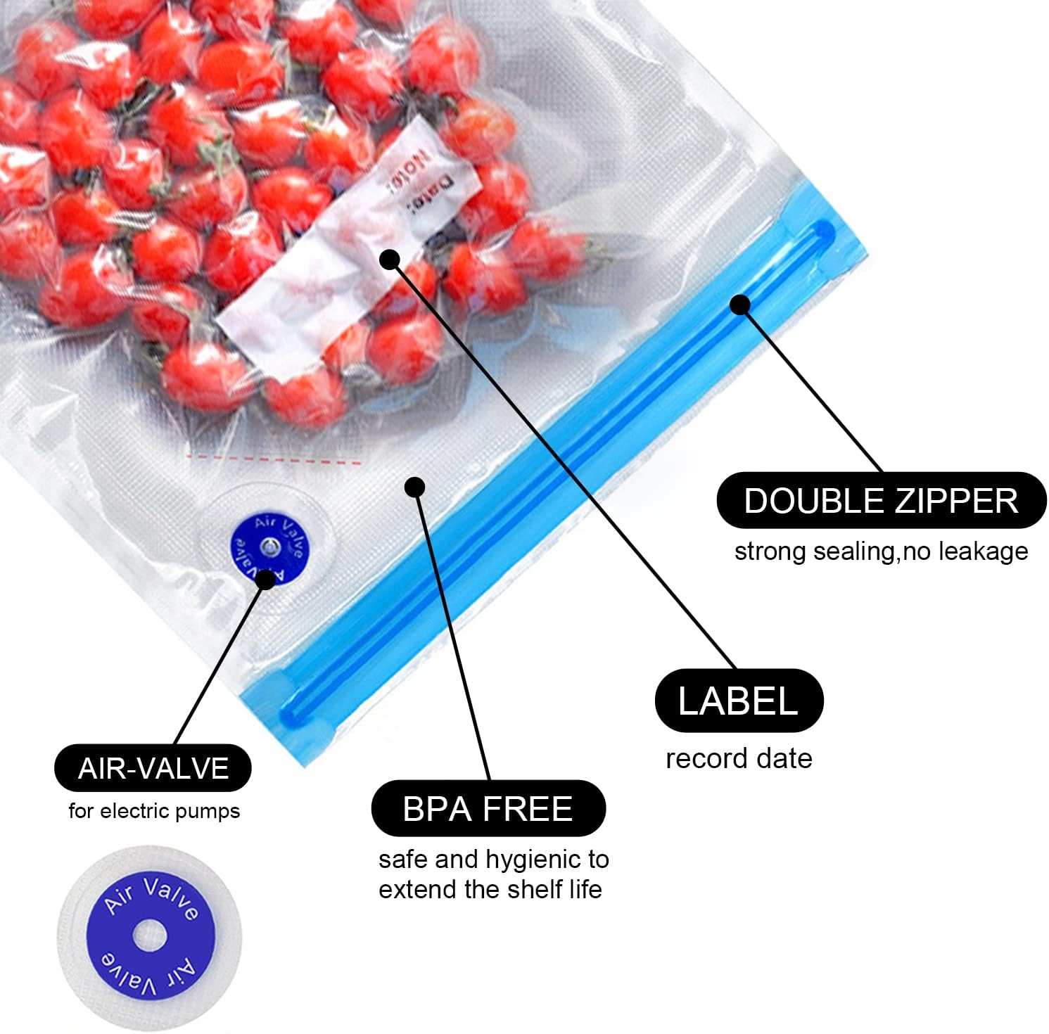 Handheld Vacuum Food Sealer with 10 Bags — Keep Food Fresh Up to 5x Longer 3 Handheld Vacuum Food Sealer with 10 Bags — Keep Food Fresh Up to 5x Longer - Image 3