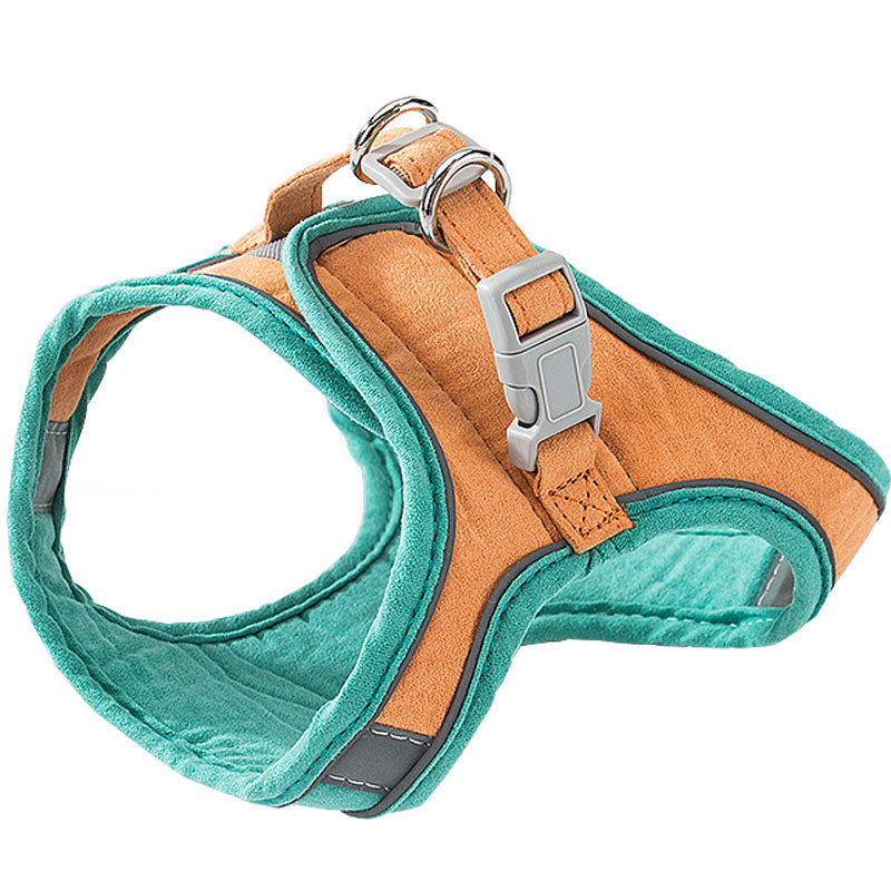 Cat Harness & Lead Set | Reflective Deerskin Velvet Strap 10 Cat Harness & Lead Set | Reflective Deerskin Velvet Strap